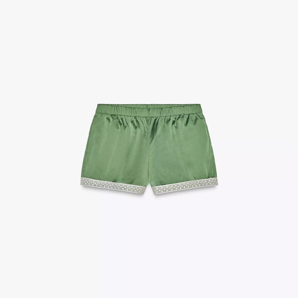 Zara  Green Women's Shorts